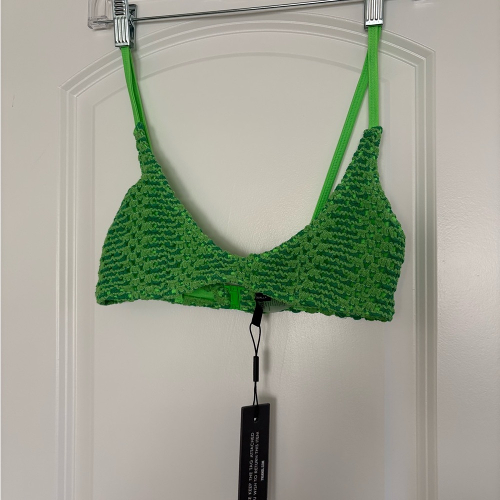 Triangl Maia top in Grasse green
